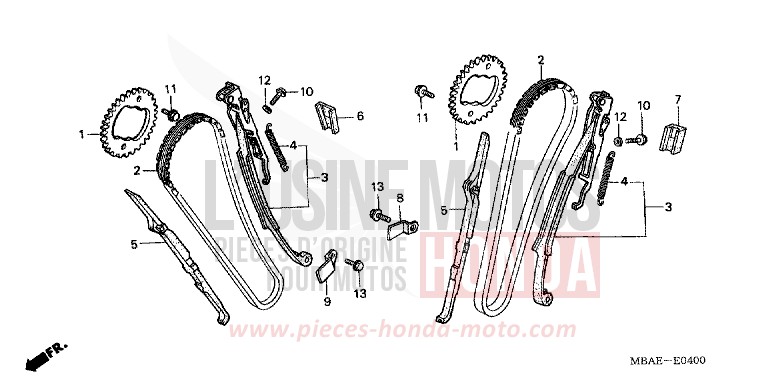 CHAINE A CAMES/TENDEUR de Shadow Aero NOIR (NH1X) 2000